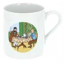Moulinsart - Krus, Tintin og Haddock får morgenmad